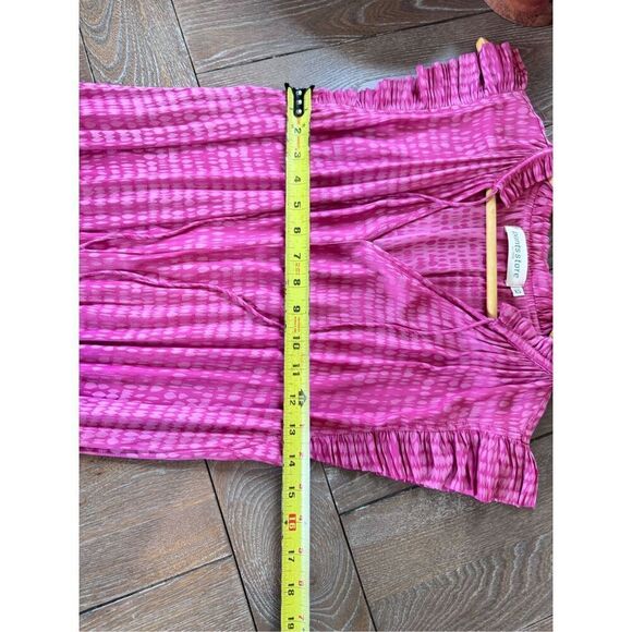 Pants Store Zoe Pleated Mini Dress in Purple/pink Size XSmall - Picture 9 of 10